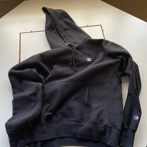 Black, heavyweight champion hoodie, large